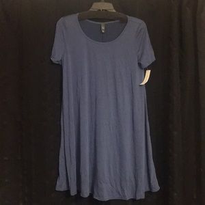 NWT short sleeve XL slate blue tee shirt dress ALSO AVAILABLE IN SLATE GREY